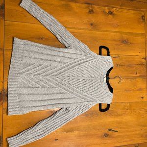 Grey Shoulder-less sweater